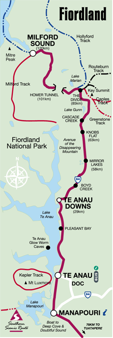 Fiordland Map