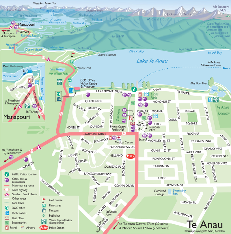Te Anau Map - Part A